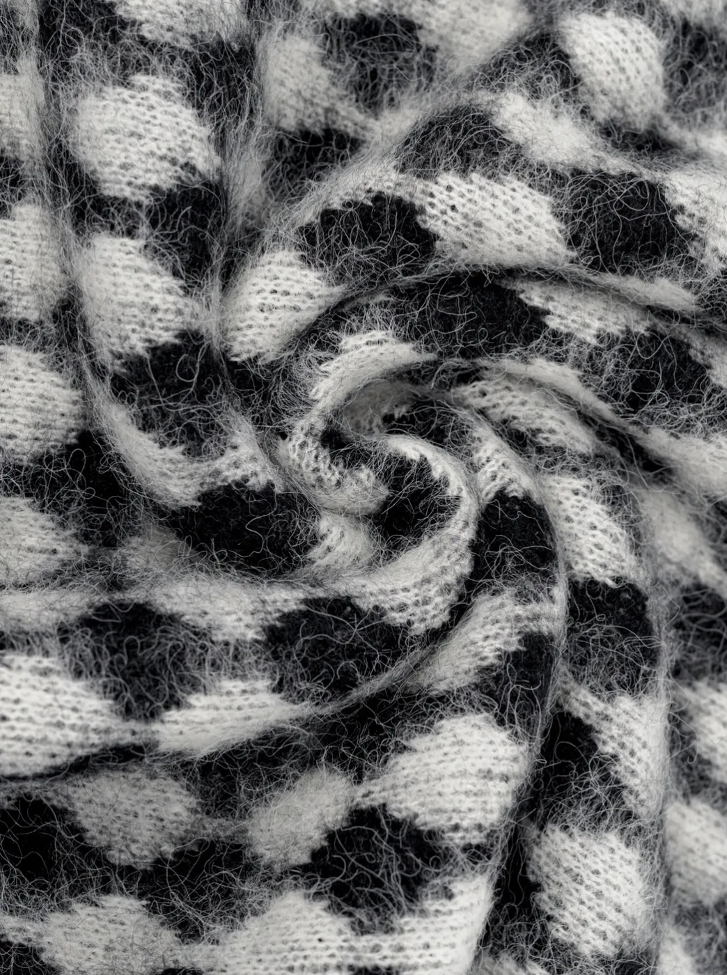 LOZ Jaquard Long Knit Fluffy Jumper