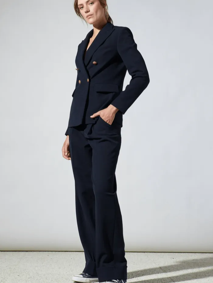 Luisa Cerano Navy Double Breasted Blazer 478280 3453 0294