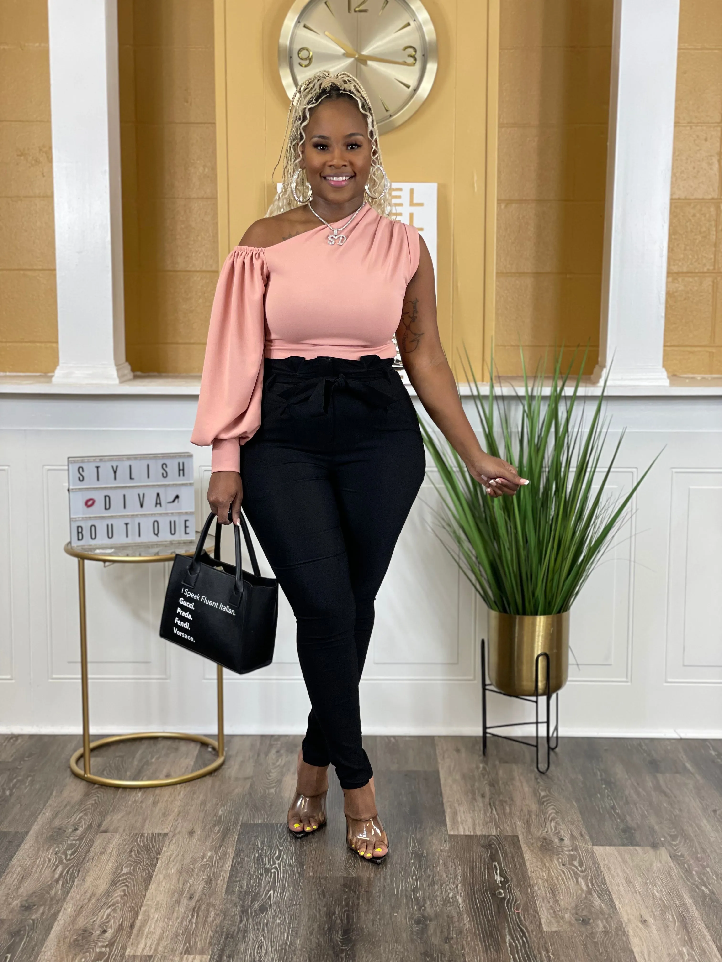 Luxe Diva Pants up to 3XL (Black)