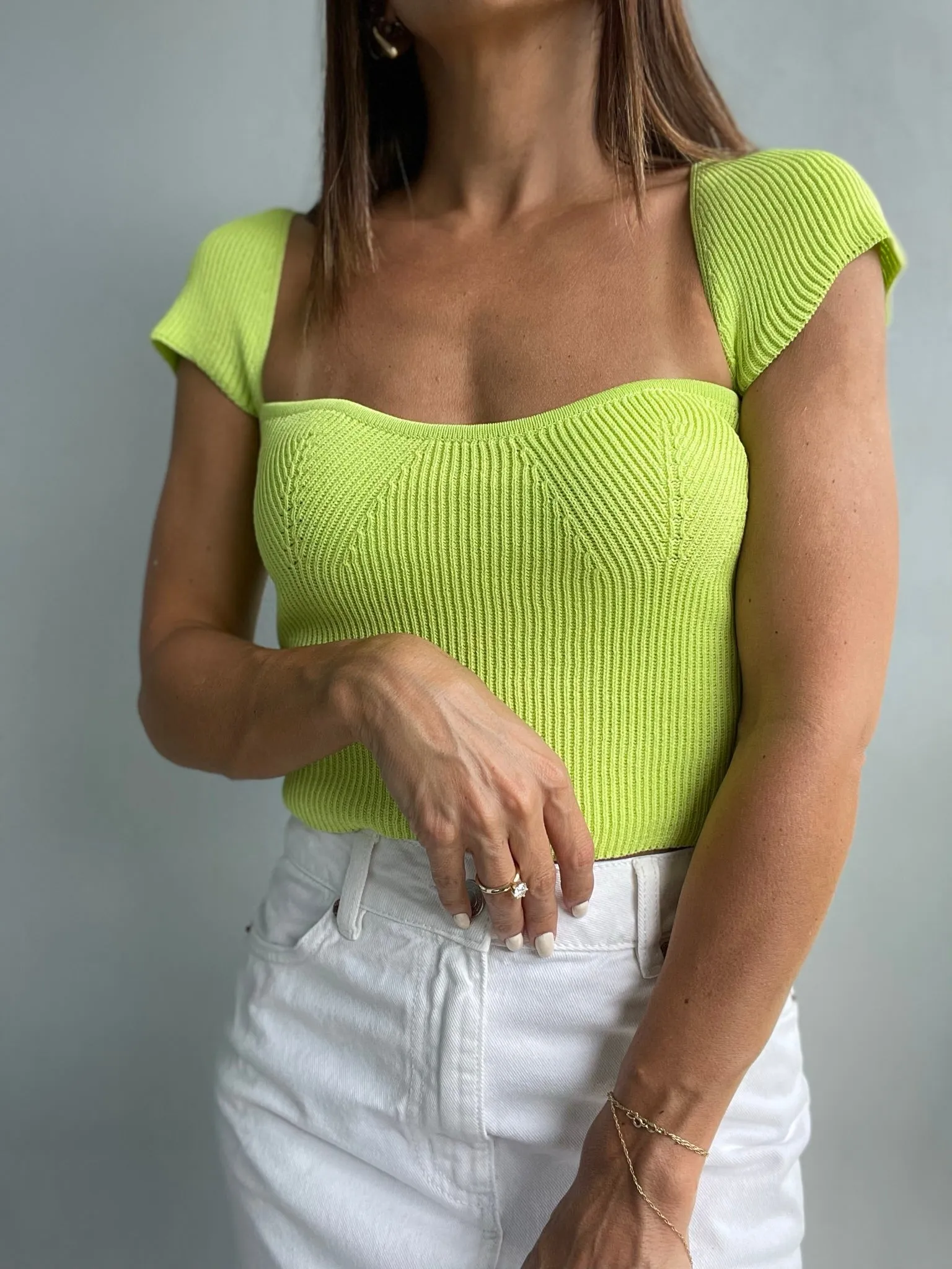 Maddie Top - Lime