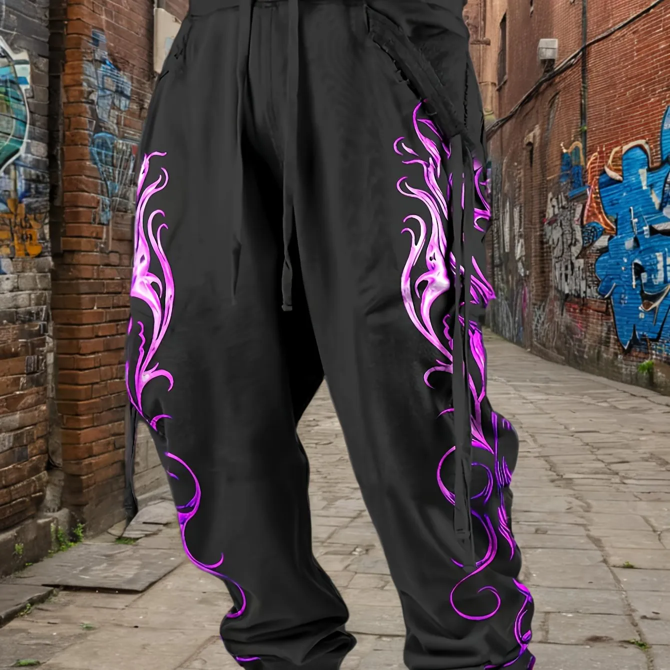 Mens Fashion Joggers Sports Pants Men's Casual Stretch Waist Drawstring Sports Pants Pants Relaxed Fit Sweatpants DrawstringTrousers with Pockets