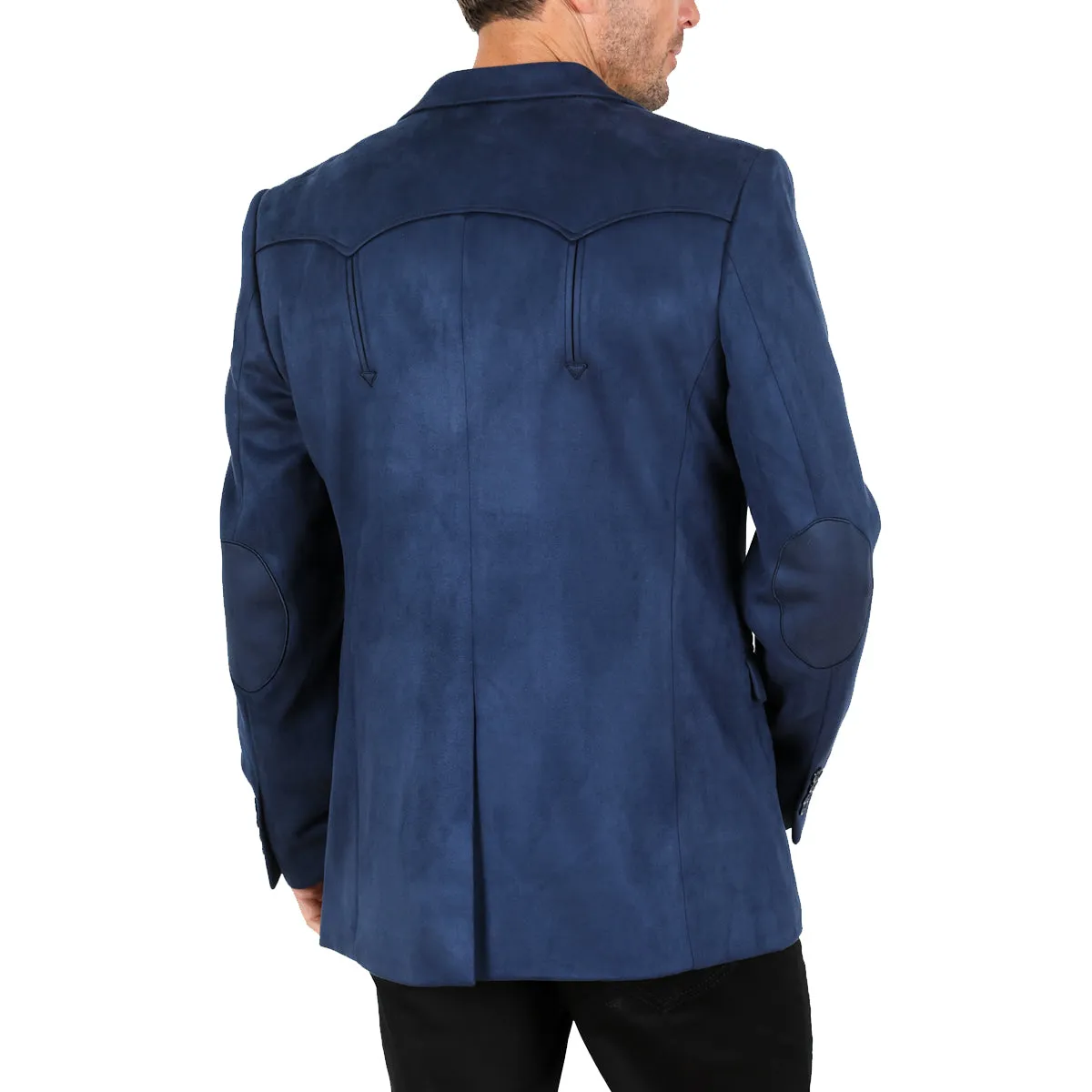 Men's Navy Blue Western Sport Coat