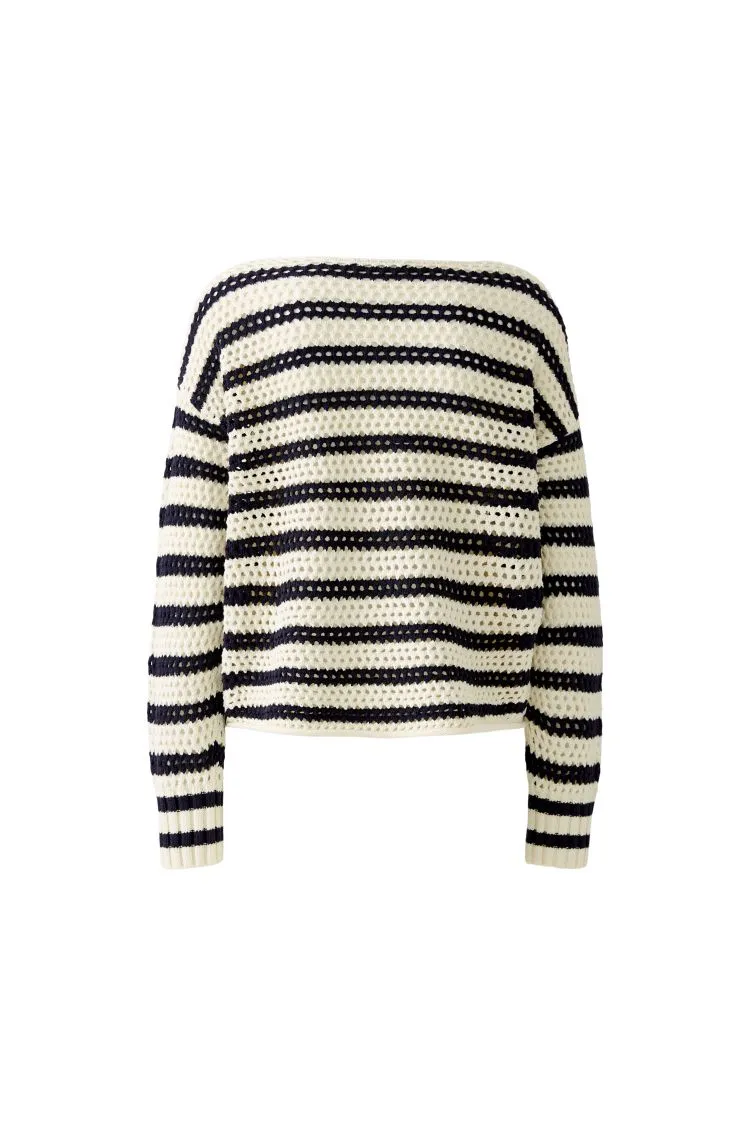 OUI Elaborately knitted pullover