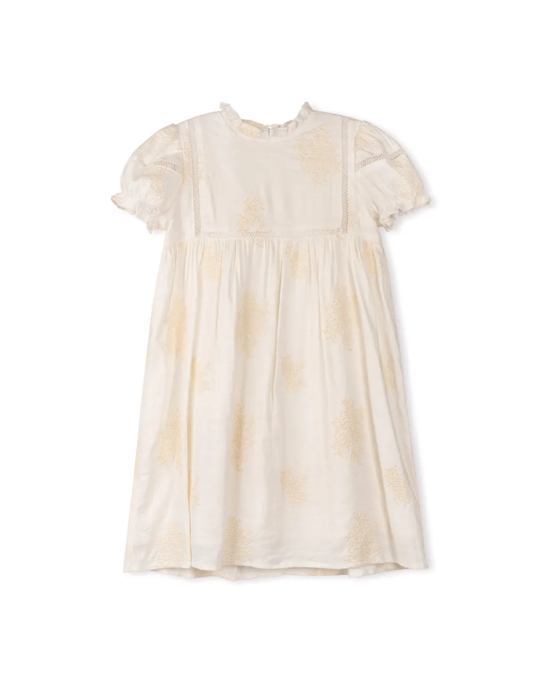 PAPILLON EMBROIDERED FLOWY DRESS