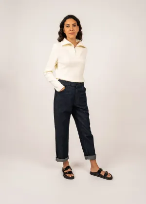 Passerelle trucker jumper - in cotton (ECUME)