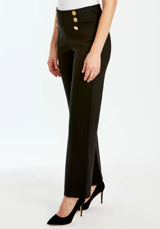 Ping Pong Ponte Bootleg Pant in Black