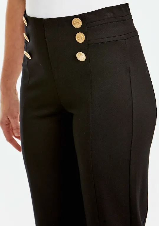 Ping Pong Ponte Bootleg Pant in Black