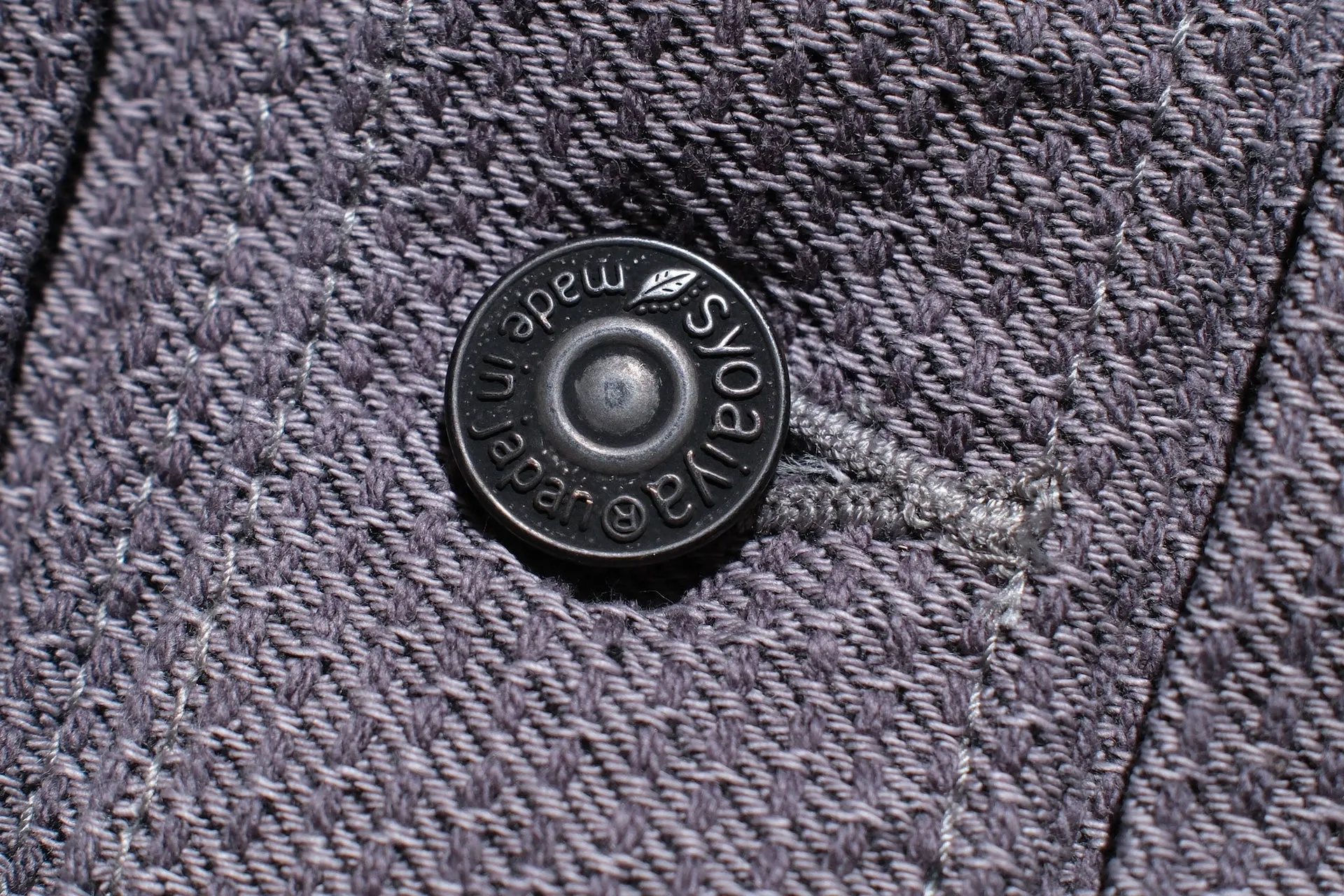 Pure Blue Japan 12.5oz "Double-Warps" Sashiko Type 2 Jacket (Heather Grey X Black)