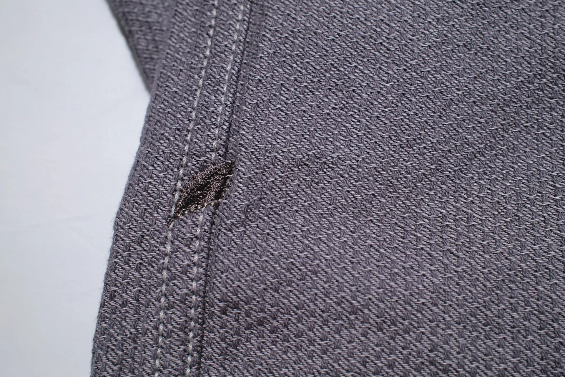 Pure Blue Japan 12.5oz "Double-Warps" Sashiko Type 2 Jacket (Heather Grey X Black)
