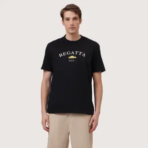 Regular Fit Round Neck T-Shirt With Graphic Embroidery