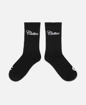 Script Socks - White/Black