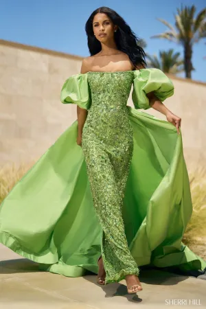Sherri Hill Long Beaded Dress 55632