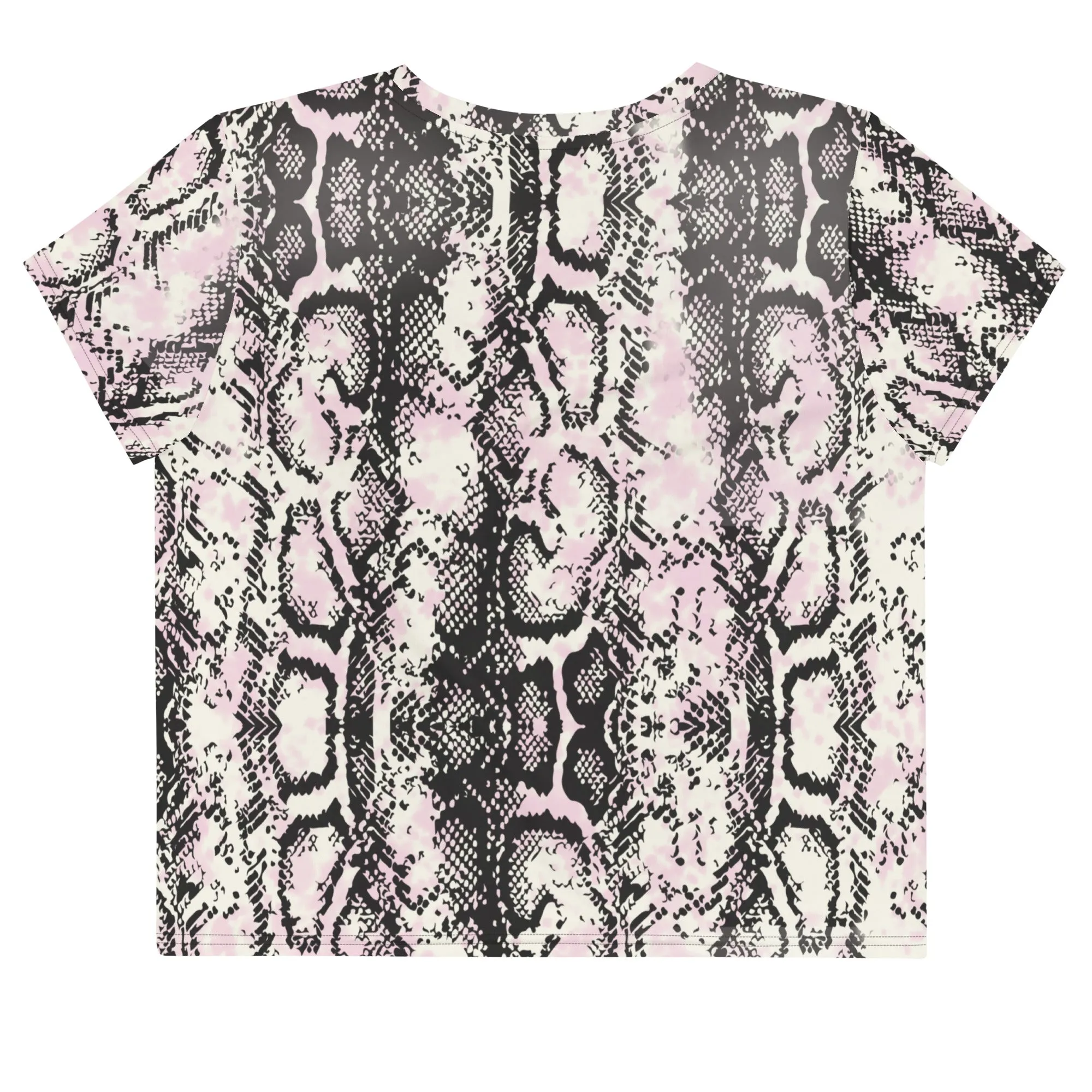 Snake print loose fit crop top for ladies lioness-love