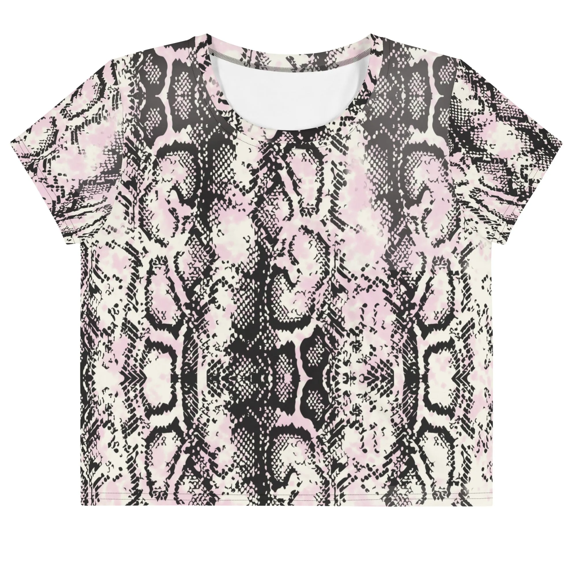 Snake print loose fit crop top for ladies lioness-love
