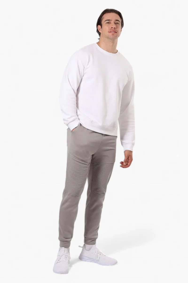 Super Triple Goose Tie Waist Physical Education Print Joggers - Grey