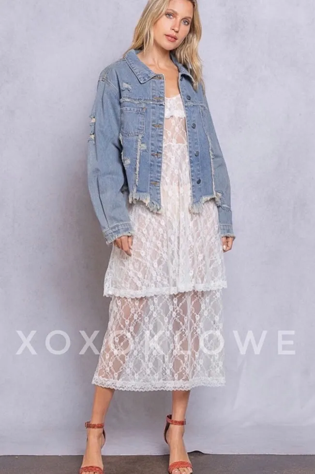 Sweet Nothings Sheer Lace Slip Dress