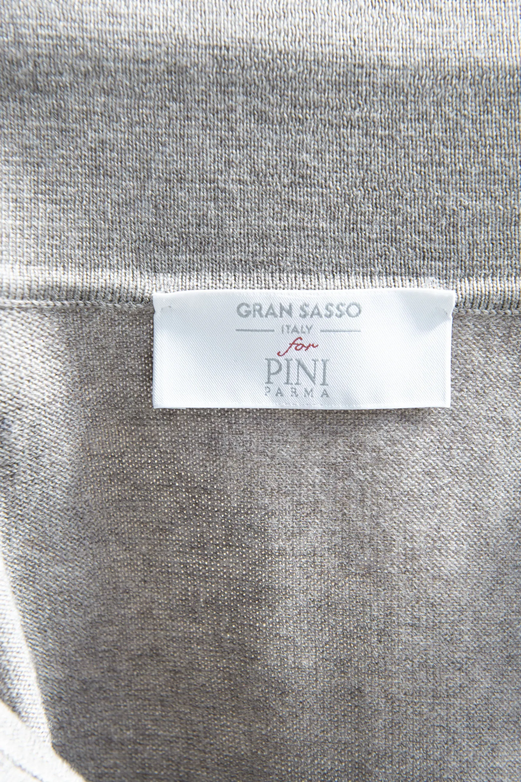 Taupe Merino polo  Made in Italy