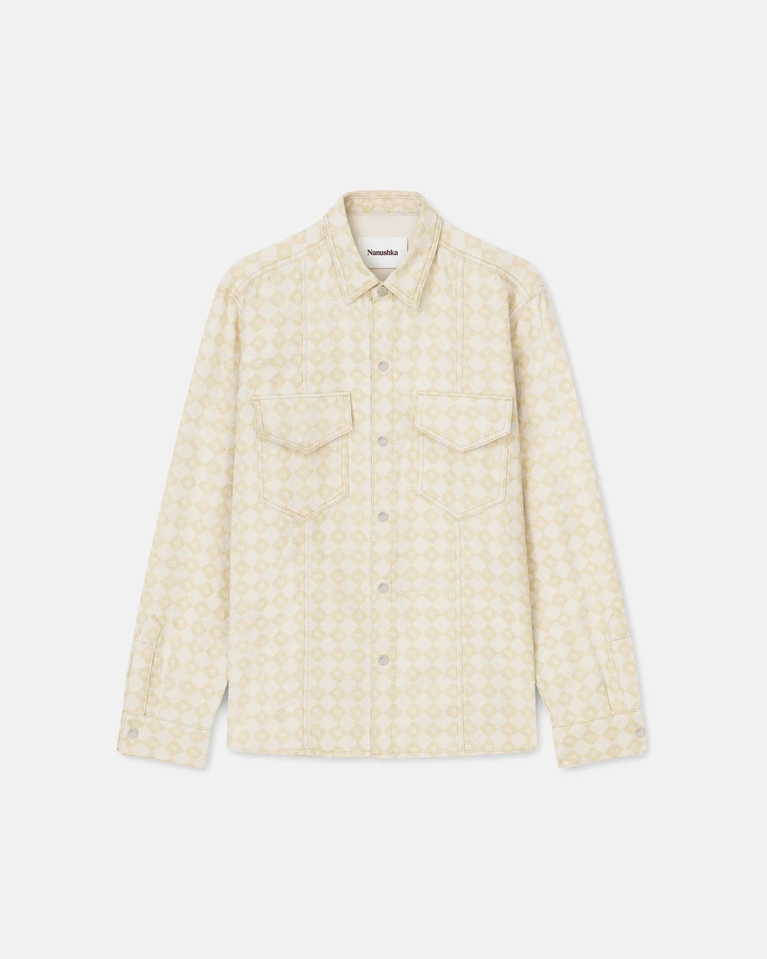 Tristo - Sale Patch Pocket Denim Overshirt - Natural Monogram