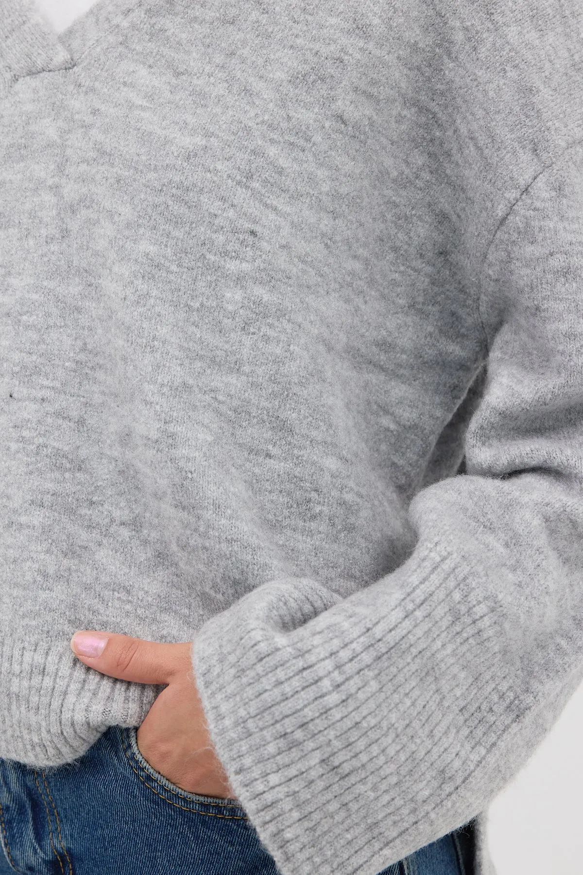 V-Neck Knitwear Sweater