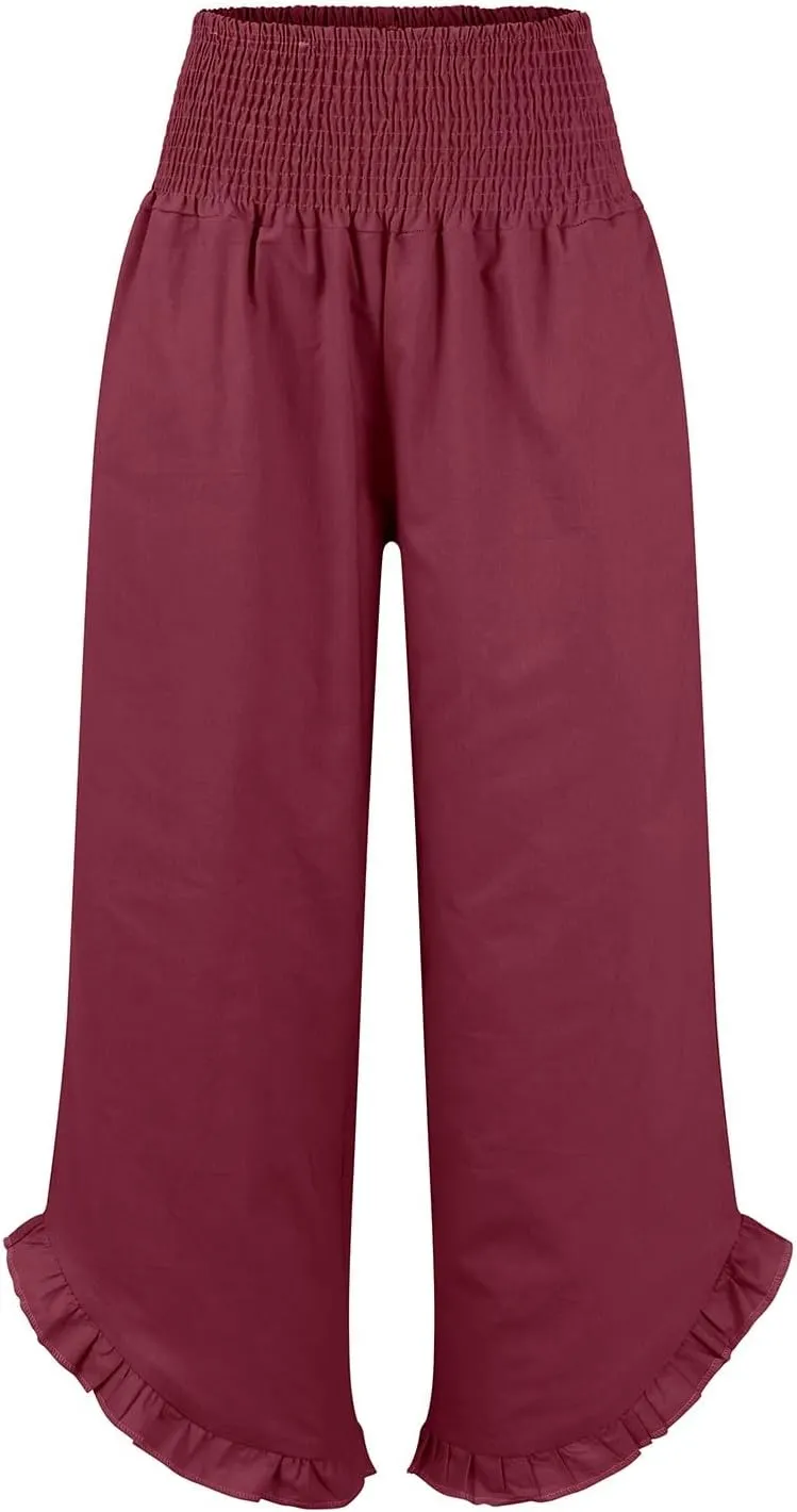 Wide Leg Pants for Women, Wide Leg High Waist Pants Summer Straight