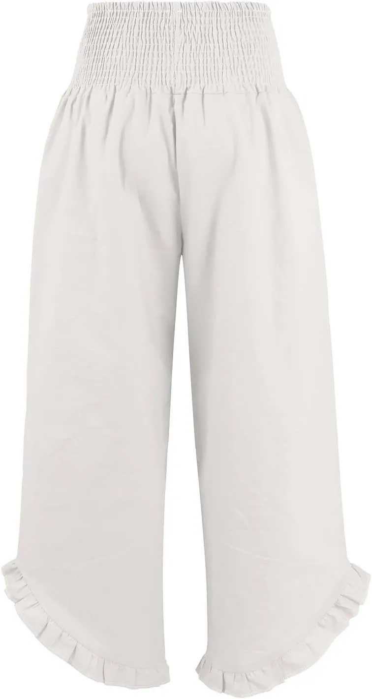 Wide Leg Pants for Women, Wide Leg High Waist Pants Summer Straight