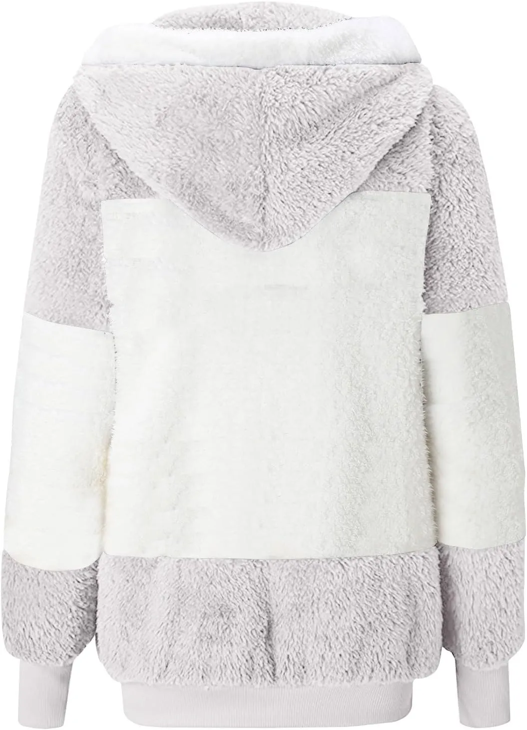 Winter Coats for Women Cozy Fluffy Fleece Hooded Coats Fuzzy Warm Sherpa Hoodies Sherpa Casual Outwear with Pockets