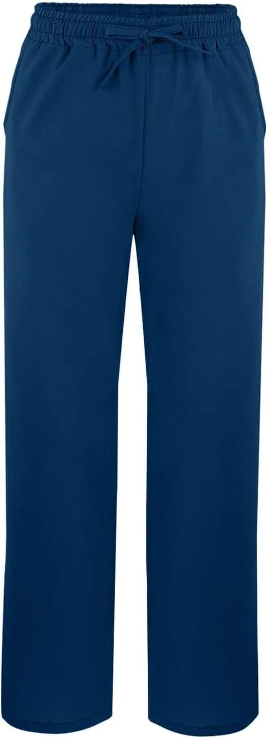 Womens Straight Leg Linen Pants 2025 Summer Casual Beach Pants Lightweight High Waisted Boho Capri Pants with Pockets